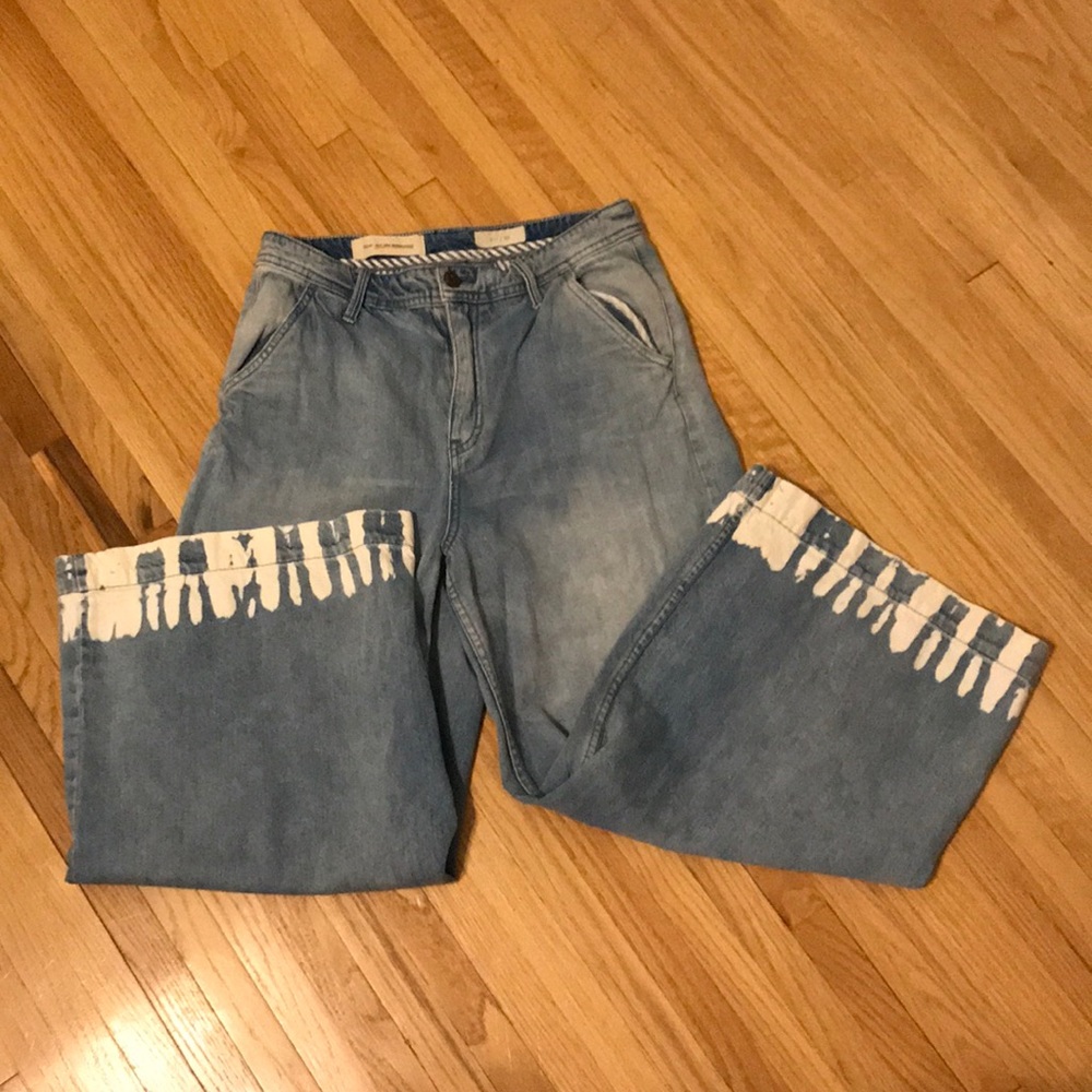 Anthropologie -  wide leg unique jeans